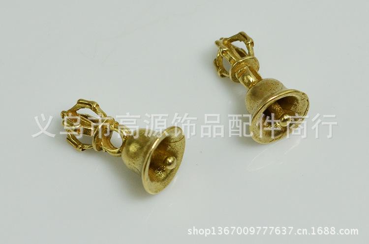 厂家批发混批特价 纯黄铜17*9.5金刚铃——法器与DIY饰品配件的完美结合